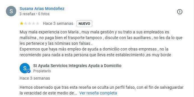 Reseña 1 google maps